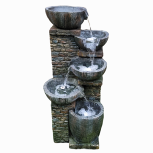 Barrel & Bowls Water Feature – Extra Large