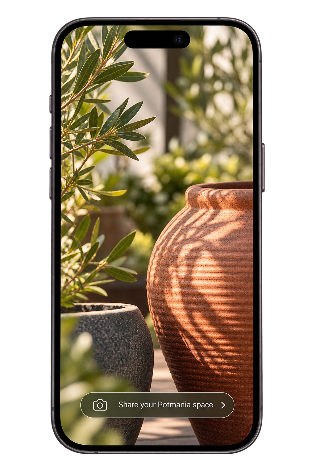 potmania garden iphone mockup